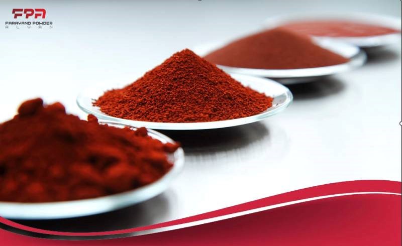 using Synthetic red iron oxide